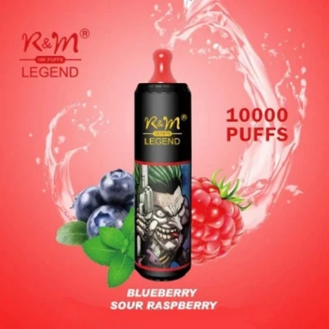 Одноразка R&M Legend Blueberry Sour Raspberry (Чорниця Кисла Малина) (10000 Затяжок)