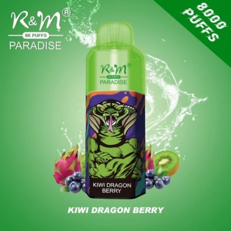 Одноразка R&M Paradise Kiwi Dragon Berry (Ківі Пітайя Ягоди) (8000 Затяжок)
