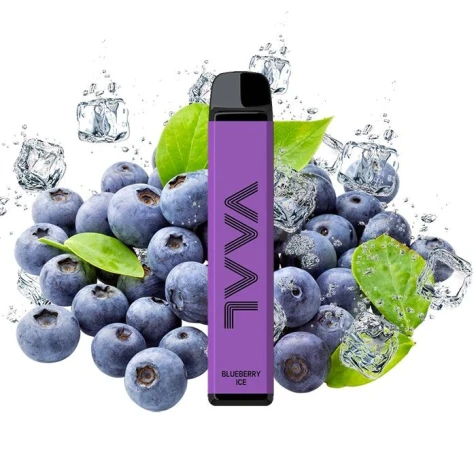 Одноразка VAAL Blueberry Ice (Чорниця Лід) (1800М Затяжок)