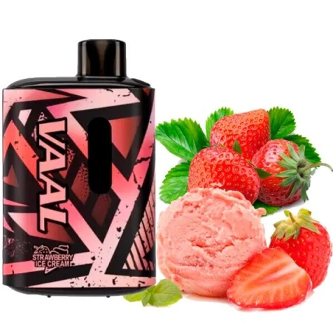 Одноразка VAAL Strawberry Ice Cream (Полуничне Морозиво) (5000 Затяжок)