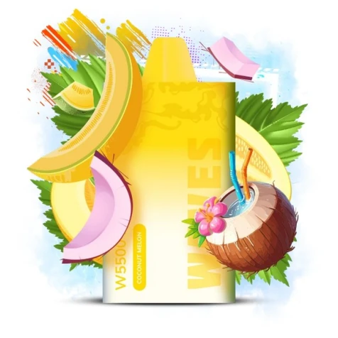 Одноразка Waves W5500 Maxx Coconut Melon (Кокос Дыня) (5500 Затяжек)