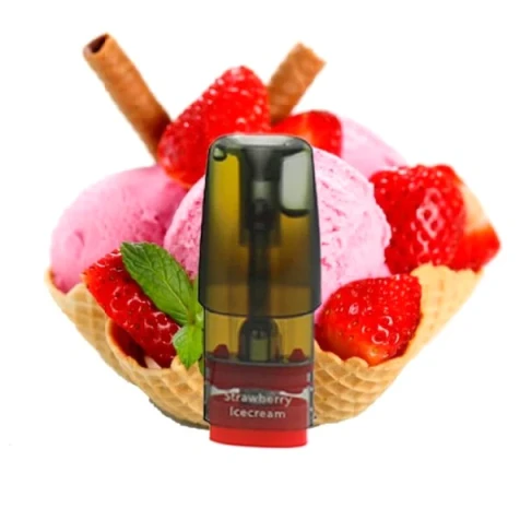 Заправленный Картридж Elf Bar Р1 для RF350/Mate500 Strawberry Ice Cream (Клубничное Мороженое)