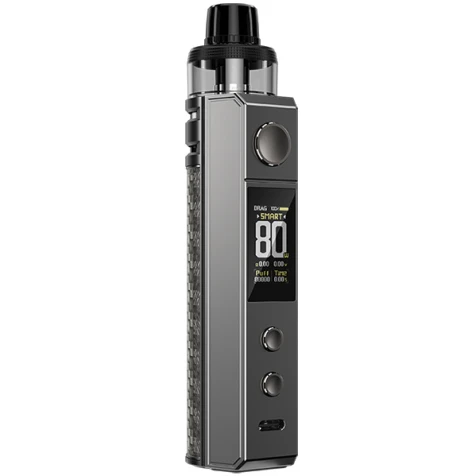 Под Мод VooPoo Drag H80S Grey Carbon Fiber (Сірий Карбон Файбер)