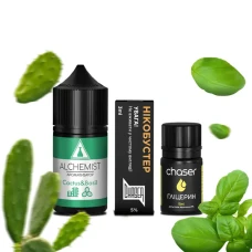 Набор Для Самозамеса Alchemist Cactus Basil (Кактус Базилик) 30 мл