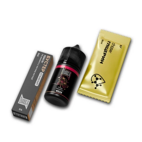 Набір Для Самозамісу Chaser Black Energy Raspberry (Малиновий Енергетик) 30 мл
