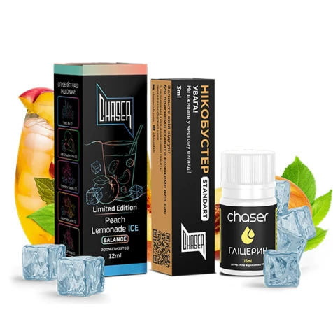 Набір Для Самозамісу Chaser Black Peach Lemonade Ice (Персик Лимонад Лід) 30 мл