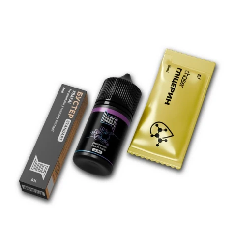 Набір Для Самозамісу Chaser Black Blackcurrant Peach Apple (Чорна Смородина Персик Яблуко) 30 мл