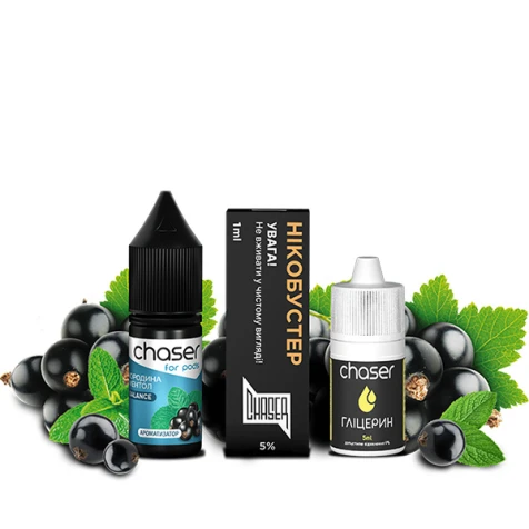 Набір Для Самозамісу Chaser For Pods Balance Currant Menthol (Смородина Ментол) 10 мл