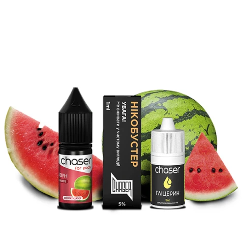 Набор Для Самозамеса Chaser For Pods Balance Watermelon Menthol (Арбуз Мята) 10 мл