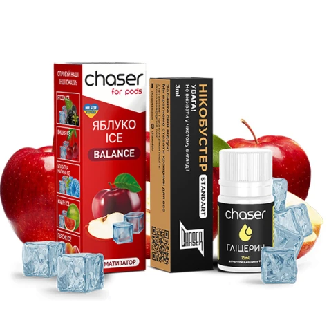 Набор Для Самозамеса Chaser For Pods Balance Apple Ice (Яблоко Лёд)  30 мл