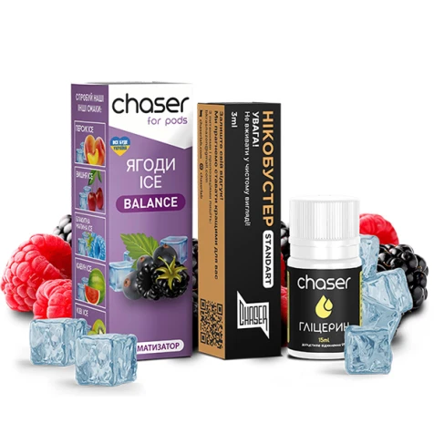 Набор Для Самозамеса Chaser For Pods Balance Berries Ice (Ягоды Лёд) 30 мл
