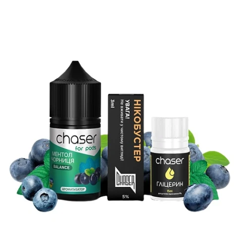 Набор Для Самозамеса Chaser For Pods Balance Blueberry Menthol (Черника Ментол) 30 мл