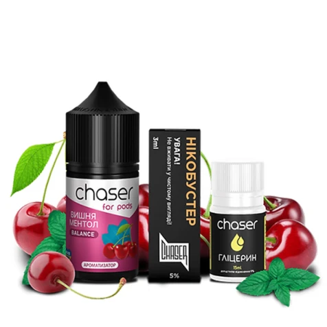 Набор Для Самозамеса Chaser For Pods Balance Cherry Menthol (Вишня Ментол) 30 мл