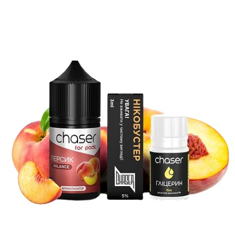 Набор Для Самозамеса Chaser For Pods Balance Peach (Персик) 30 мл