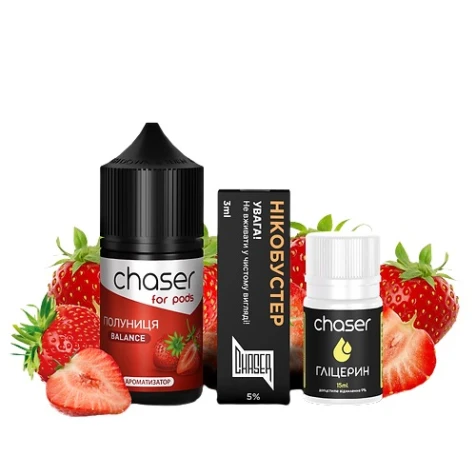 Набор Для Самозамеса Chaser For Pods Balance Strawberry (Клубника) 30 мл
