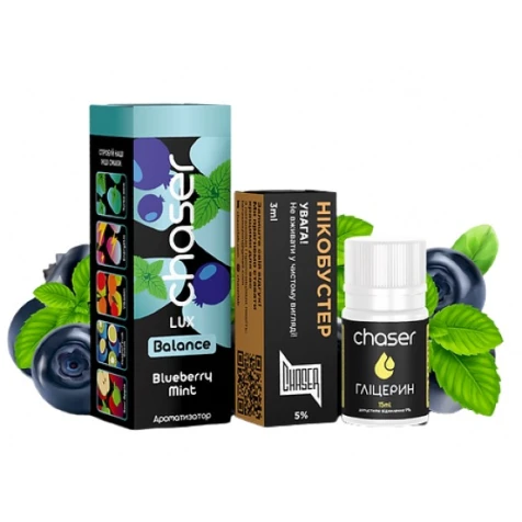 Набор Для Самозамеса Chaser Lux Blueberry Mint (Черника Мята) 30 мл