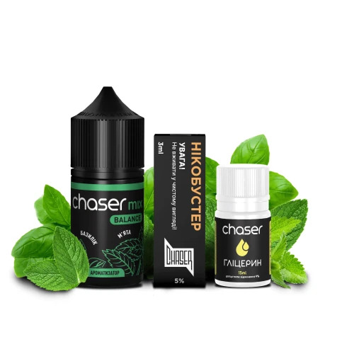Набір Для Самозамісу Chaser Mix Basil Mint PLUS (Базилік М'ята) 10 мл