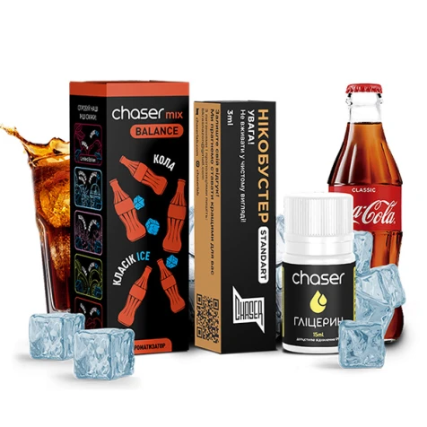 Набор Для Самозамеса Chaser Mix Cola Ice (Кола Лёд) 30 мл