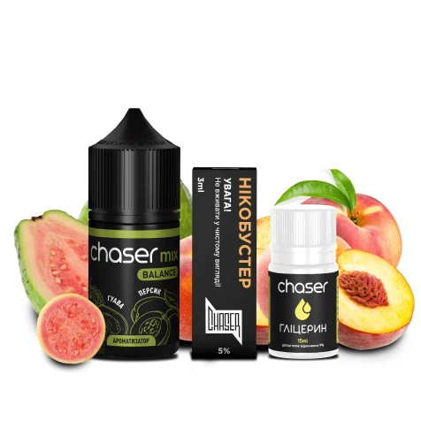 Набор Для Самозамеса Chaser Mix Guava Peach PLUS (Гуава Персик) 30 мл