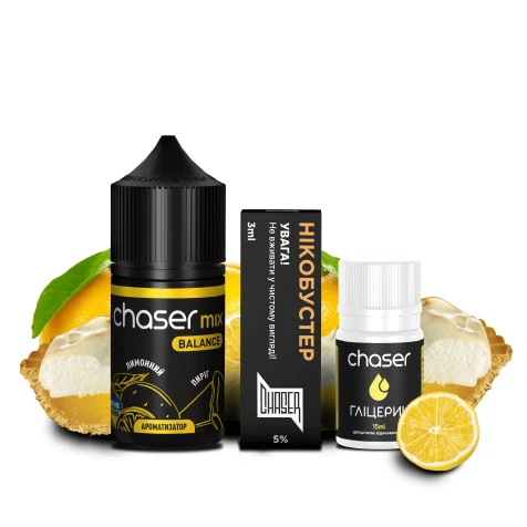 Набір Для Самозамісу Chaser Mix Lemon Cake PLUS (Лимонний Пиріг) 30 мл