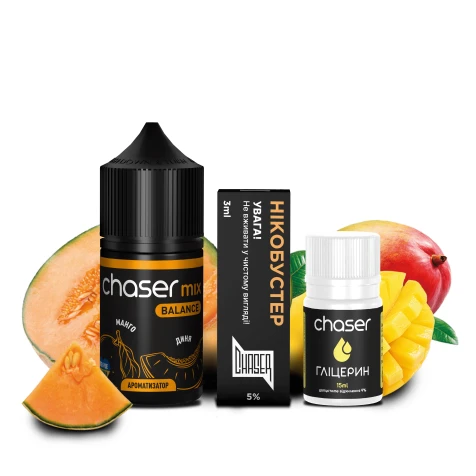 Набір Для Самозамісу Chaser Mix Mango Melon PLUS (Манго Диня) 30 мл