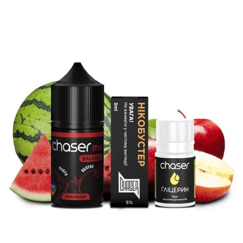 Набір Для Самозамісу Chaser Mix Watermelon Apple BALANCE (Кавун Яблуко) 30 мл