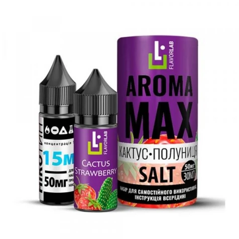 Набор Для Самозамеса Flavorlab Aroma Max Cactus Strawberry (Кактус Клубника) 30 мл