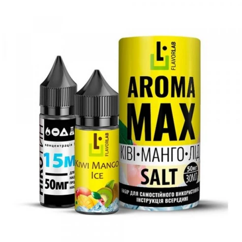 Набор Для Самозамеса Flavorlab Aroma Max Kiwi Mango Ice (Киви Манго Лёд) 30 мл