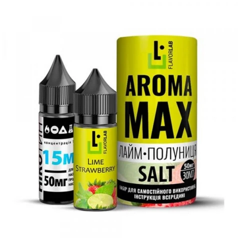 Набор Для Самозамеса Flavorlab Aroma Max Lime Strawberry (Лайм Клубника) 30 мл