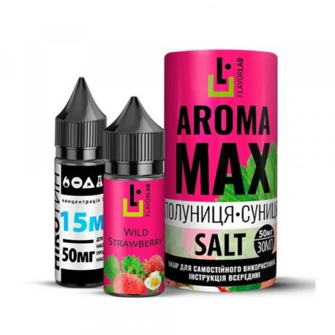Набор Для Самозамеса Flavorlab Aroma Max Wild Strawberry (Земляника Клубника) 30 мл