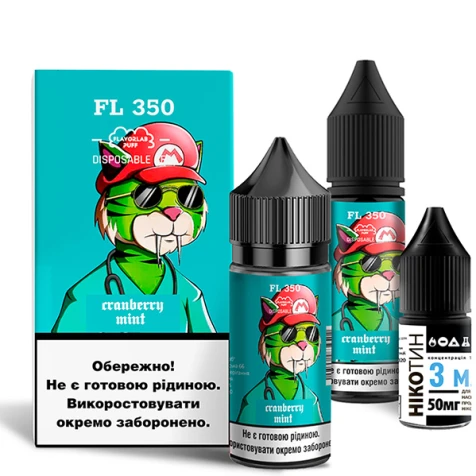 Набор Для Самозамеса Flavorlab FL350 Classic Cranberry Mint (Клюква Мята) 30 мл