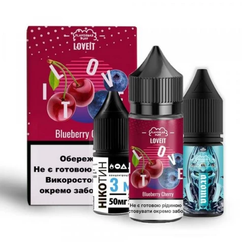 Набор Для Самозамеса Flavorlab Love IT Blueberry Cherry (Черника Вишня) 30 мл