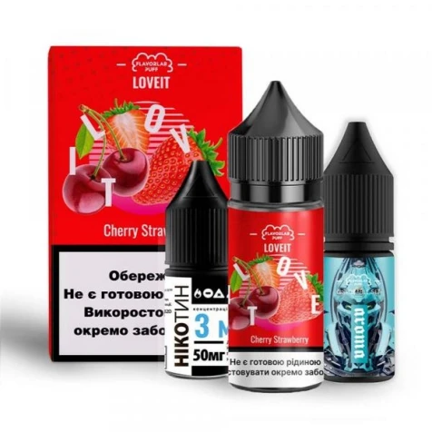 Набор Для Самозамеса Flavorlab Love IT Cherry Strawberry (Вишня Клубника) 30 мл