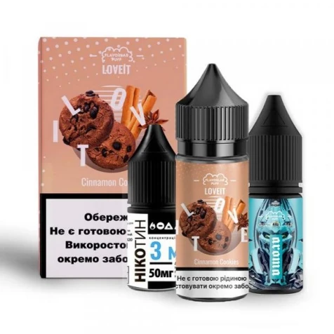 Набор Для Самозамеса Flavorlab Love IT Cinnamon Cookies (Печенье Корица) 30 мл