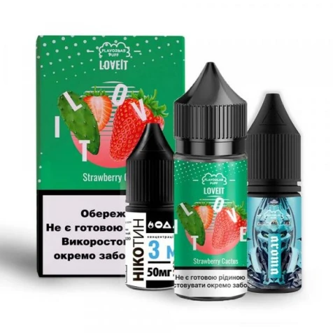 Набор Для Самозамеса Flavorlab Love IT Strawberry Cactus (Клубника Кактус) 30 мл