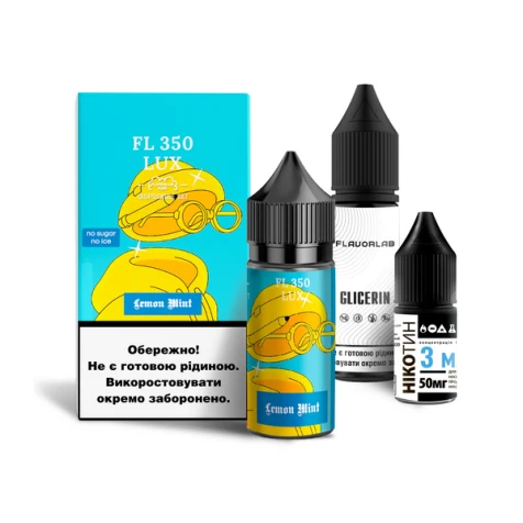 Набір Для Самозамісу Flavorlab FL350 Lux Lemon Mint (Лимон М'ята) 30 мл