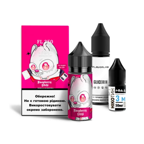 Набір Для Самозамісу Flavorlab FL350 Lux Raspberry Litchi (Малина Лічі) 30 мл