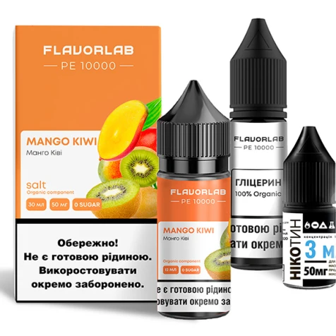 Набір Для Самозамісу Flavorlab PE 10000 Mango Kiwi (Манго Ківі) 30 мл