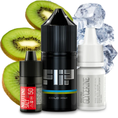 Набор Для Самозамеса Flip Salt Cold Kiwi (Холодный Киви) 30 мл
