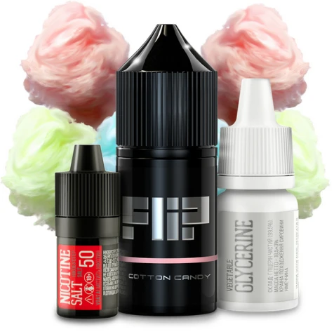 Набор Для Самозамеса Flip Salt Cotton Candy (Сахарная Вата) 30 мл