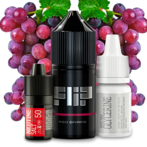 Набор Для Самозамеса Flip Salt Red Grape (Красный Виноград) 30 мл