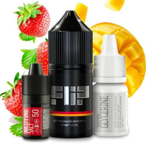 Набор Для Самозамеса Flip Salt Strawberry Mango (Клубника Манго) 30 мл