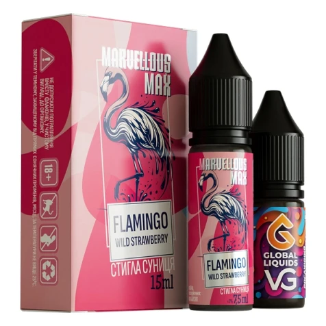 Набір Для Самозамісу Marvellous Max Flamingo Wild Strawberry (Фламінго Дика Полуниця) 15 мл
