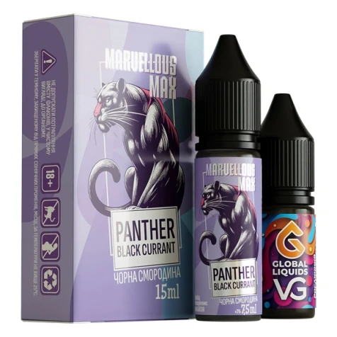 Набір Для Самозамісу Marvellous Max Panther Black Currant (Пантер Чорна Смородина) 15 мл
