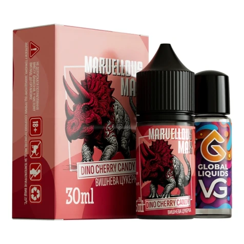 Набір Для Самозамісу Marvellous Max Dino Cherry Candy (Діно Вишня Цукерки) 30 мл