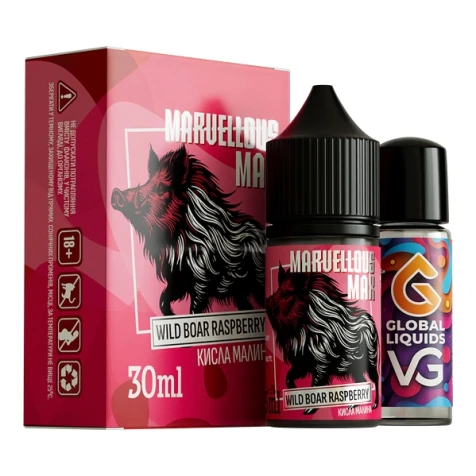 Набор Для Самозамеса Marvellous Max Wild Boar Raspberry (Дикий Боар Малина) 30 мл