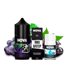 Набор Для Самозамеса Nova Blackcurrant Grape (Черная Смородина Виноград) 30 мл