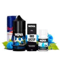 Набор Для Самозамеса Nova Redbull Blueraspberry (Энергетик Синяя Малина) 30 мл