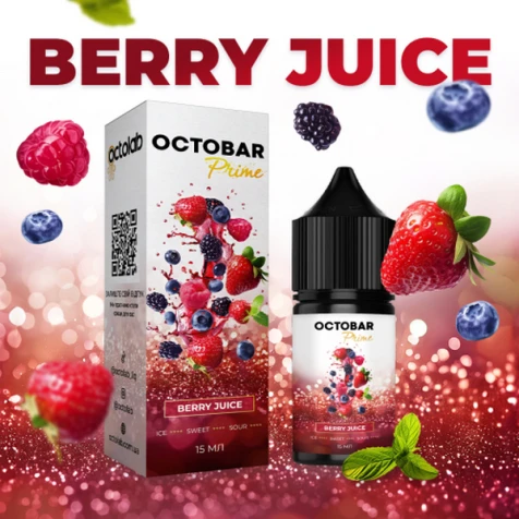 Набор Для Самозамеса Octobar Prime Berry Juice (Ягоды Сок) 30 мл