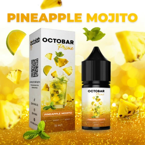 Набор Для Самозамеса Octobar Prime Pineapple Mojito (Ананас Мохито) 30 мл
